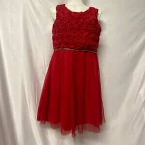 Cherokee Dress Size XL Sleeveless Roses w/ Gold trim